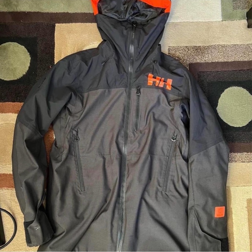 Helly Hansen Men's Charcoal and Bright Orange Performance Jacket